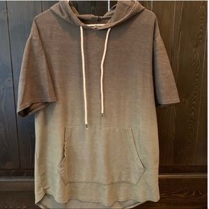 Green pull over Tshirt Hoodie.
